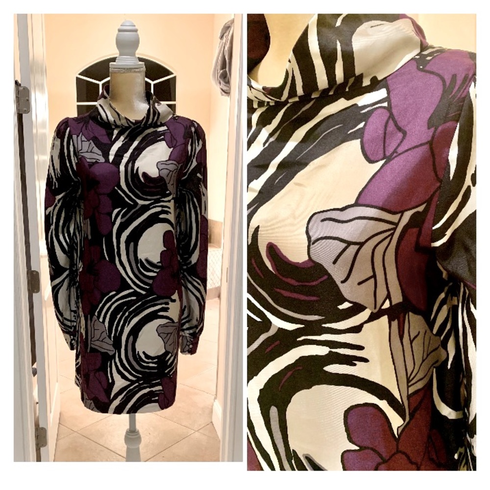 American Retro size 40 FR/ 8 US silk dress